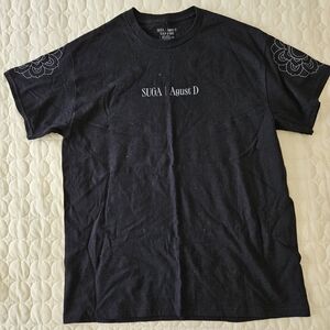 BTS Agust D D-Day Tour Black T-Shirt Size Medium LIKE NEW